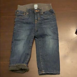GAP Fleece Lined Jeans Size 12-18 mo